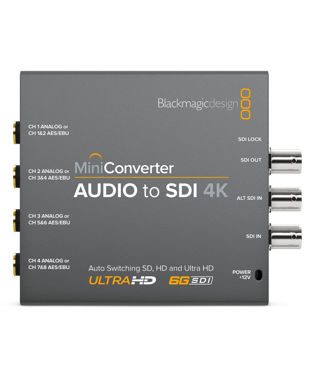 Blackmagic Mini Converter - Audio to SDI 4K