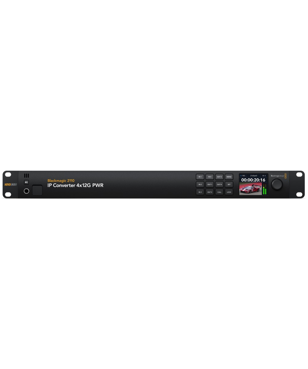 Blackmagic 2110 IP Converter 4x12G PWR